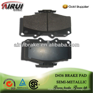 D436 high performance semi-metallic brake pad for Toyota Pickup